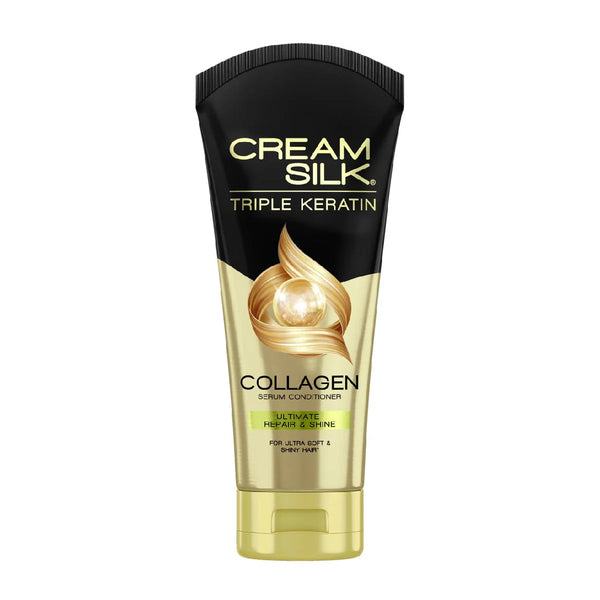 Cream Silk Triple Keratin Ultimate Repair & Shine Serum Conditioner (Pack of 2) Big Size
