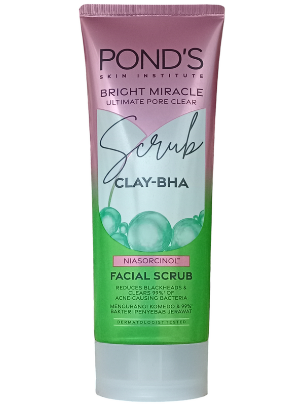 Pond's Bright Miracle Ultimate Pore Care Scrub Clay BHA Facial Scrub