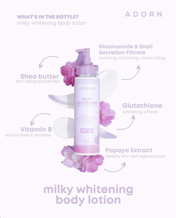 Adorn Milky Whitening Body Lotion