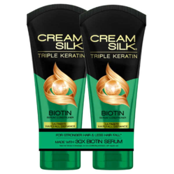 Cream Silk Triple Keratin Ultimate Hairfall Defiance Serum Conditioner (Pack of 2)