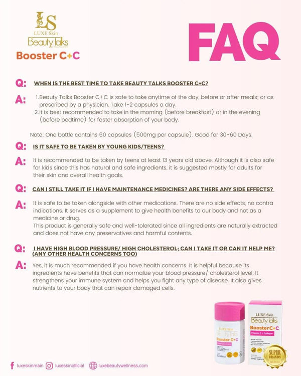 Luxe Skin Beauty Talks Booster C+C
