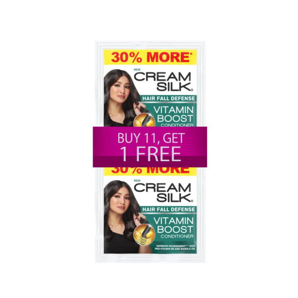 Cream Silk Hair Fall Defense Vitamin Boost Conditioner - 12 Sachet x 13ml