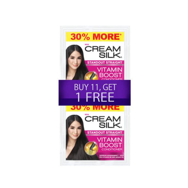 Cream Silk Standout Straight Vitamin Boost Conditioner - 12 Sachet x 13ml