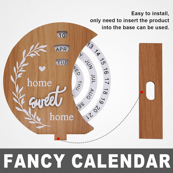 Wooden Perpetual Calendar (Moon Calendar)