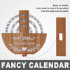 Wooden Perpetual Calendar (Observation Wheel Calendar)