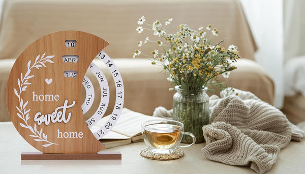 Wooden Perpetual Calendar (Moon Calendar)