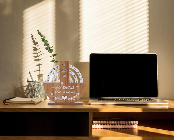 Wooden Perpetual Calendar (Observation Wheel Calendar)