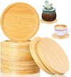 Bamboo Coasters with Bamboo Wood Square Coaster Holder