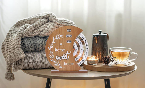 Wooden Perpetual Calendar (Moon Calendar)