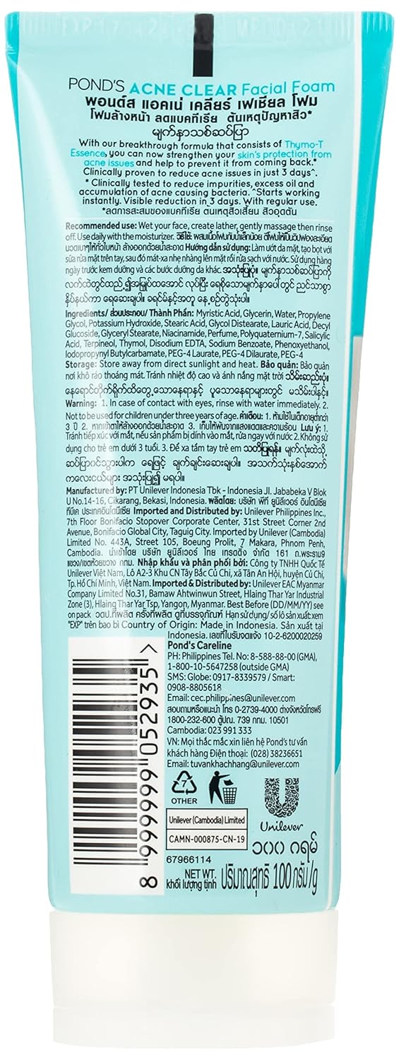 Pond's Acne Clear Facial Foam