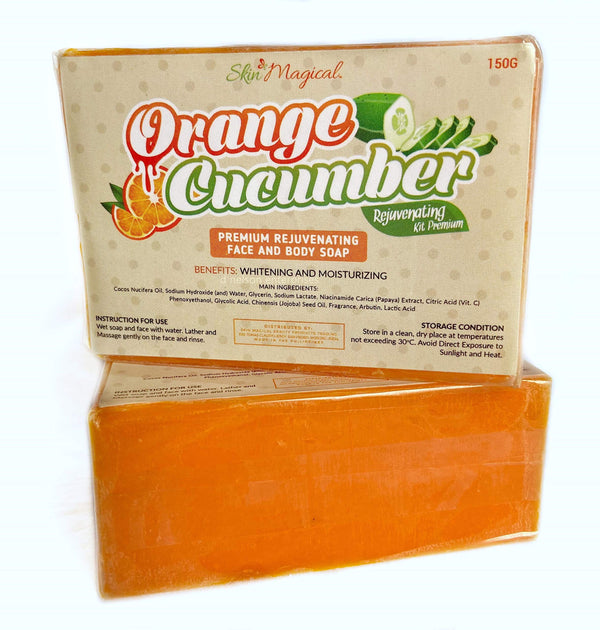 Skin Magical Orange Cucumber Face & Body Soap