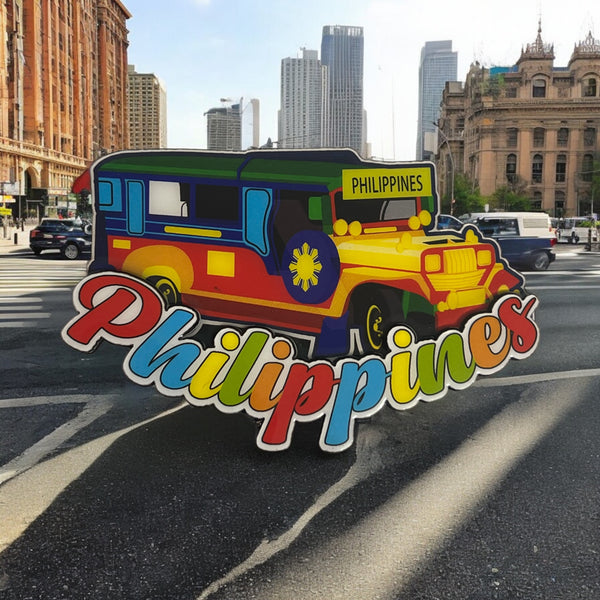 Refrigerator Magnet Jeepney