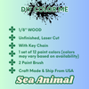 Mini Marine Friends β DIY Color Me Keychain Kit