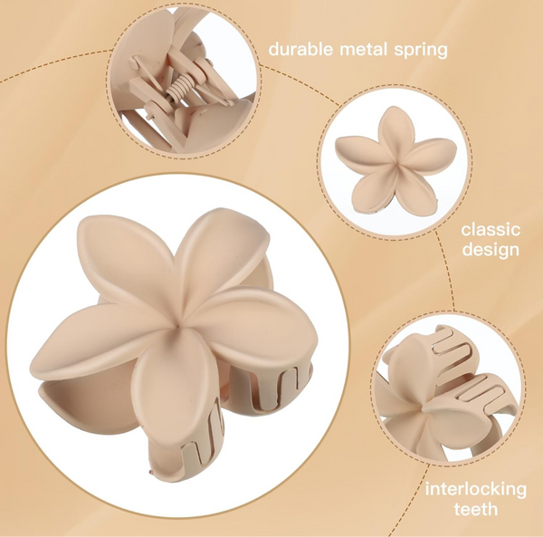 Hawaiian Flower Hair Clips