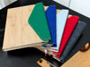 Bamboo Cover Notebook with Felt Accent | A5 | Magnetic Flap Enclosure