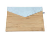 Bamboo Cover Notebook with Felt Accent | A5 | Magnetic Flap Enclosure