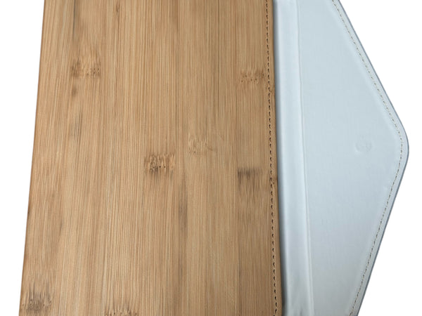 Bamboo Cover Notebook with Felt Accent | A5 | Magnetic Flap Enclosure
