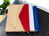 Bamboo Cover Notebook with Felt Accent | A5 | Magnetic Flap Enclosure