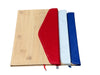 Bamboo Cover Notebook with Felt Accent | A5 | Magnetic Flap Enclosure
