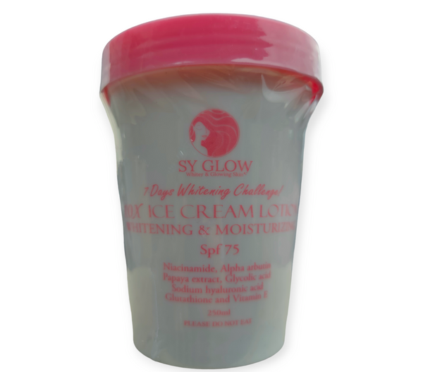 SY Glow Ice Cream Lotion Whitening & Moisturizing SPF 75
