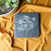Slate Coaster – Laser Engraved ( Jeepney )