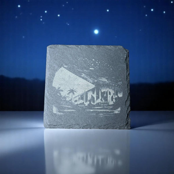 Slate Coaster – Laser Engraved ( Philippine Oasis )