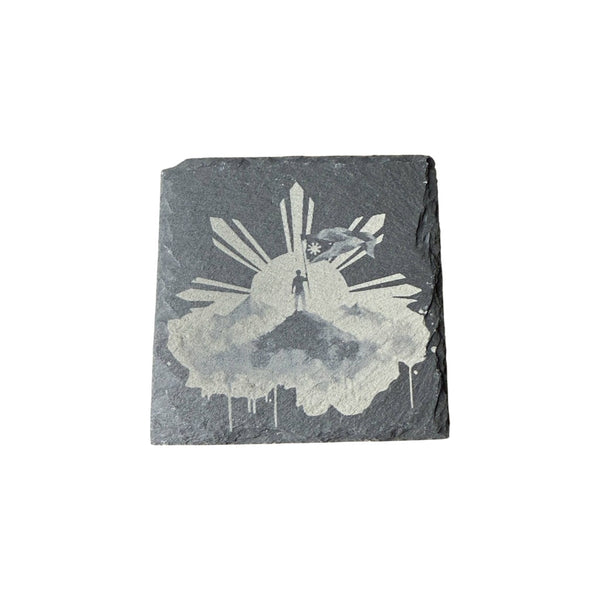 Slate Coaster – Laser Engraved ( Philippine The Conquer #2)