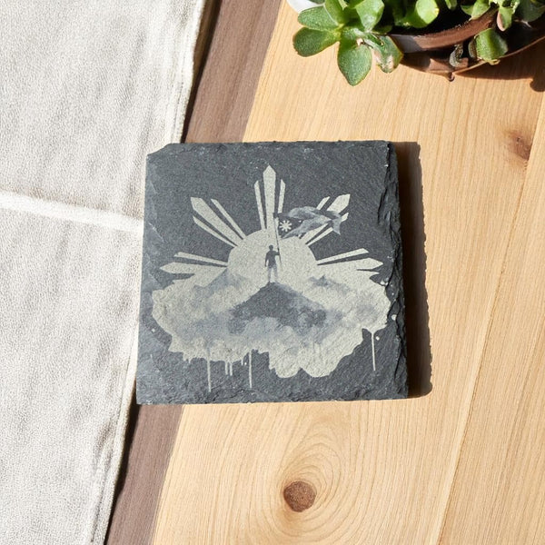 Slate Coaster – Laser Engraved ( Philippine The Conquer #2)