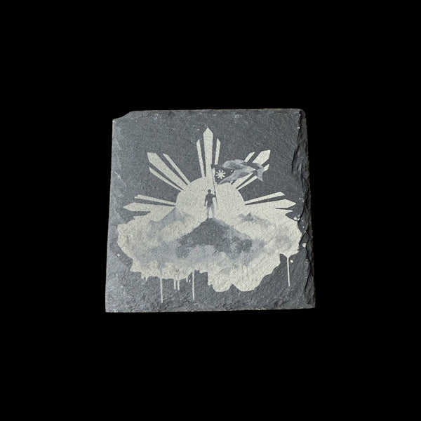 Slate Coaster – Laser Engraved ( Philippine The Conquer #2)