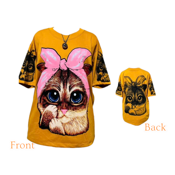 Oversized T-shirt Cutie Cat