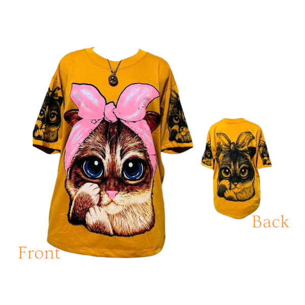 Oversized T-shirt Cutie Cat