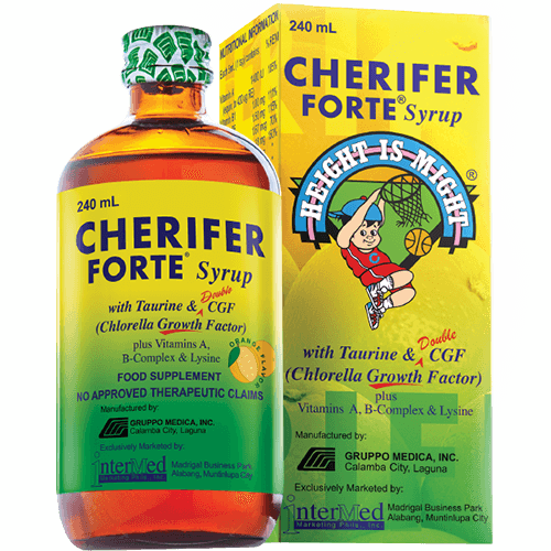 Cherifer Forte Syrup with Taurine & Double CGF - Chlorella Growth Factor