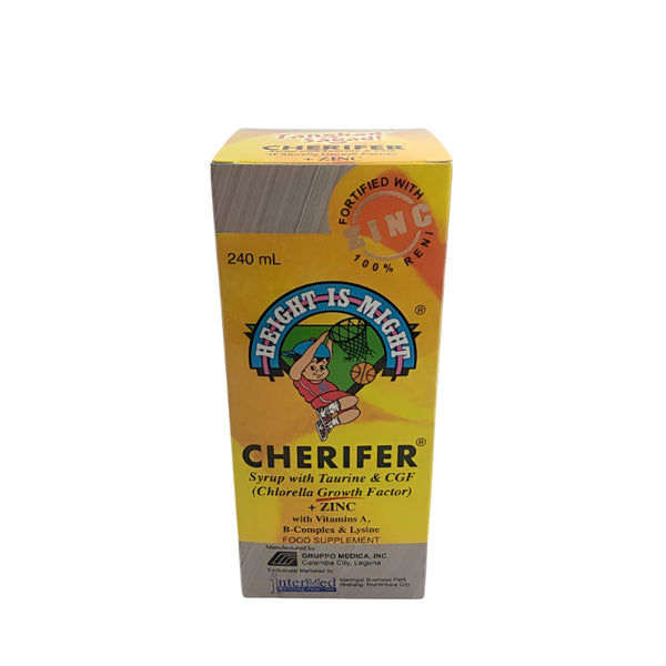 Cherifer Syrup with Taurine & Double CGF - Chlorella Growth Factor with Zinc