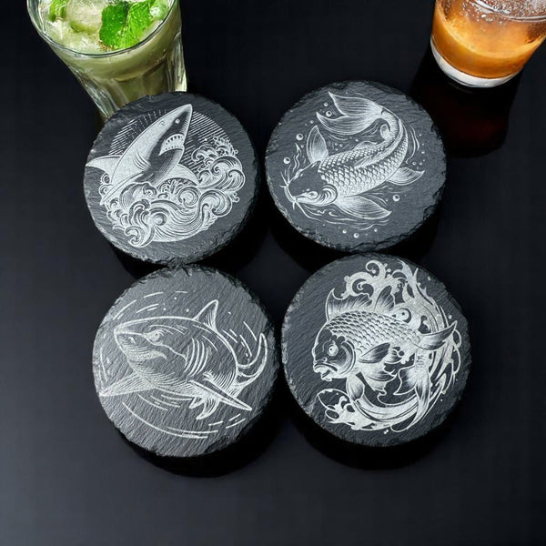 Slate Coaster β Ocean Spirits Engraved Slate Coaster