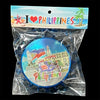 Philippine Metallic Fiber Glass Refrigerator Magnet and a Can / Bottle Opener (Tricycle at Luneta Park)
