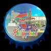 Philippine Metallic Fiber Glass Refrigerator Magnet and a Can / Bottle Opener (Tricycle at Luneta Park)