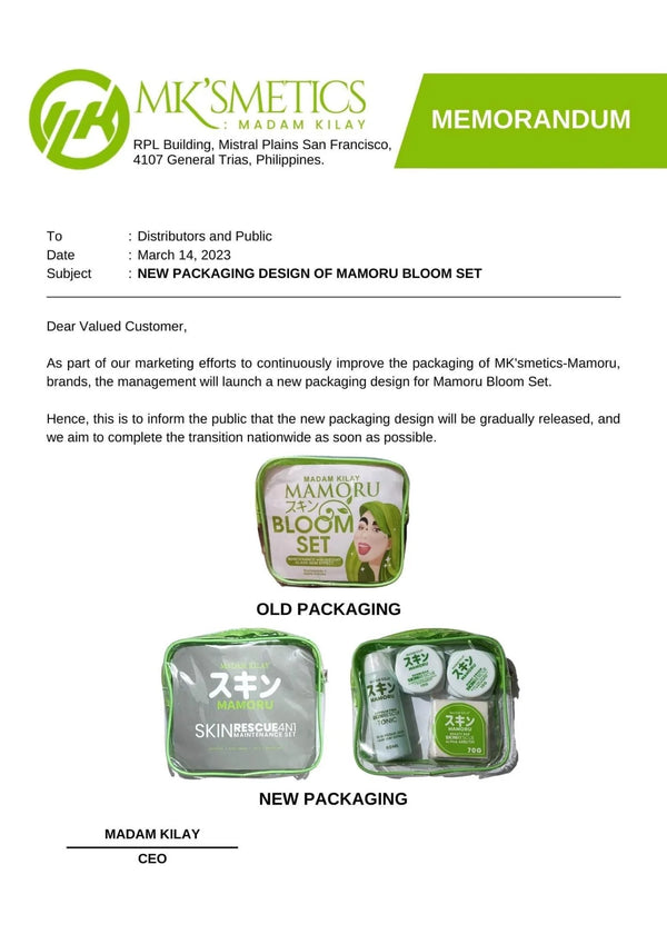 Madam Kilay Mamoru Skin Rescue 4 in 1 - Maintenance Set