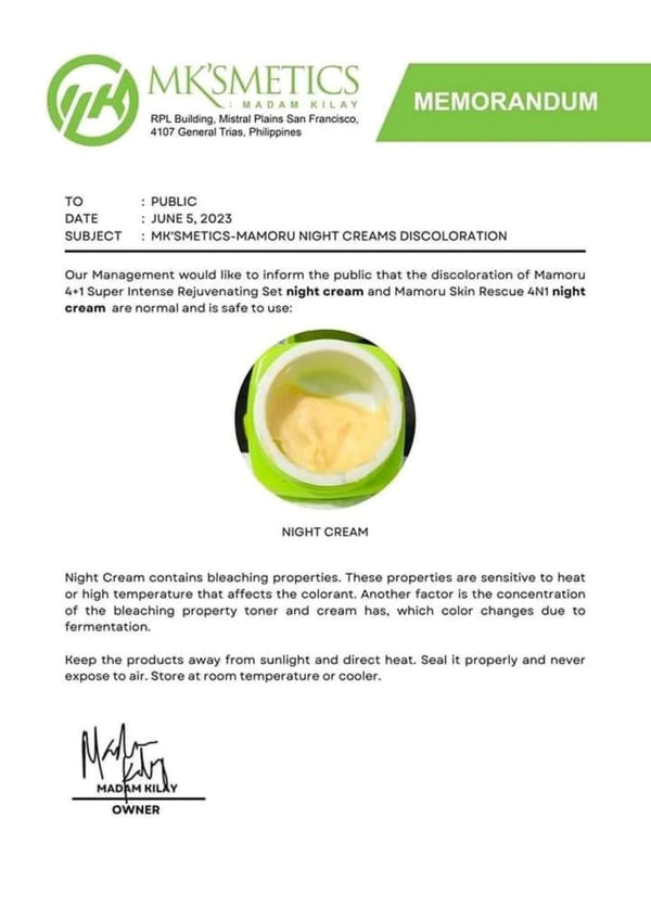 Madam Kilay Mamoru Skin Rescue 4 in 1 - Maintenance Set