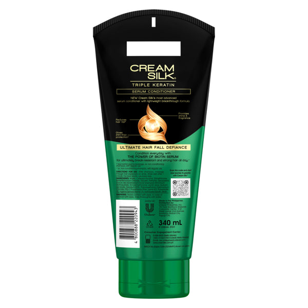 Cream Silk Triple Keratin Ultimate Hairfall Defiance Serum Conditioner (Pack of 2)