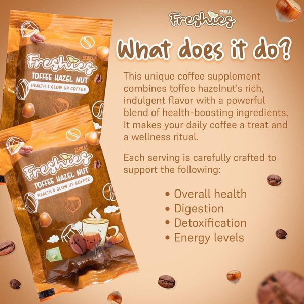 Freshies Toffee Hazelnut Health & Glow Up Coffee