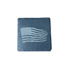 American Flag Slate Coaster – Laser Engraved