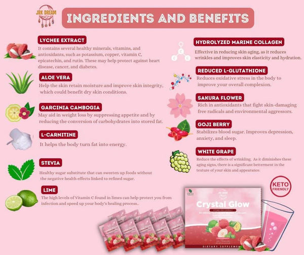 Crystal Glow Collagen Juice Drink Lychee