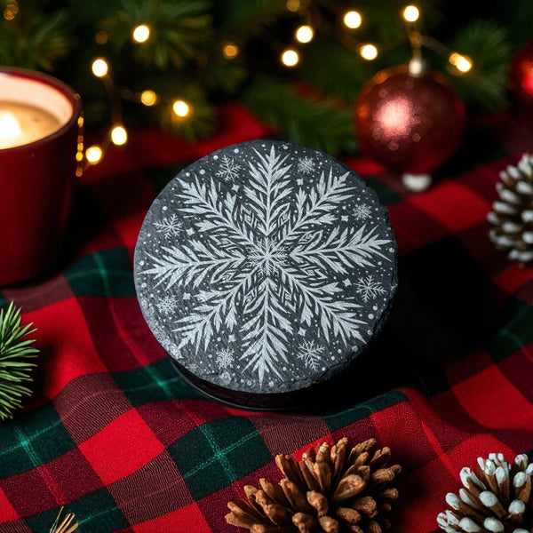 Slate Coaster – Laser Engraved ( Christmas )