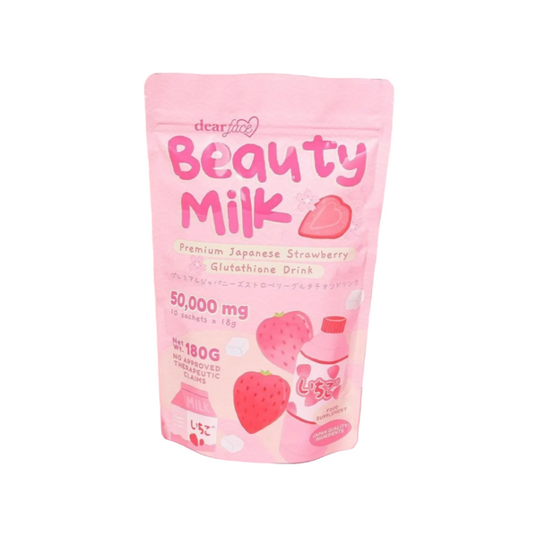 Dear Face Beauty Milk Japanese Collagen Strawberry Drink