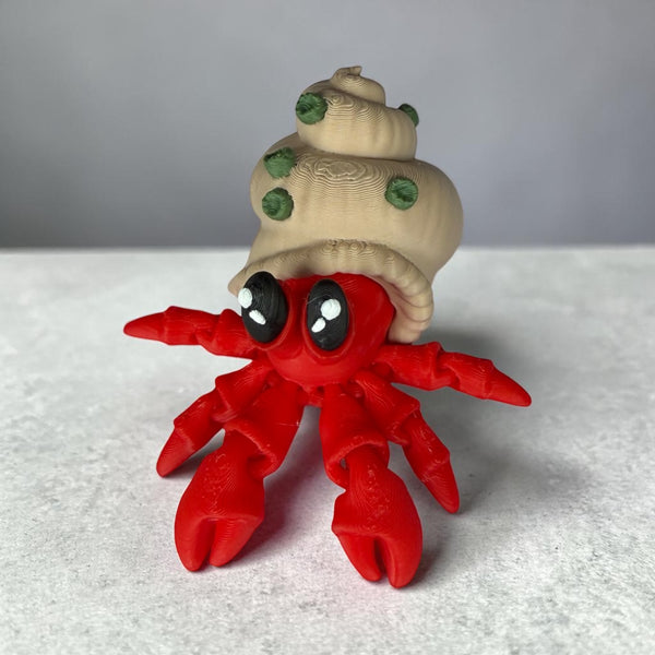 Cute 3D Printed Mini Desk Hermit Crab