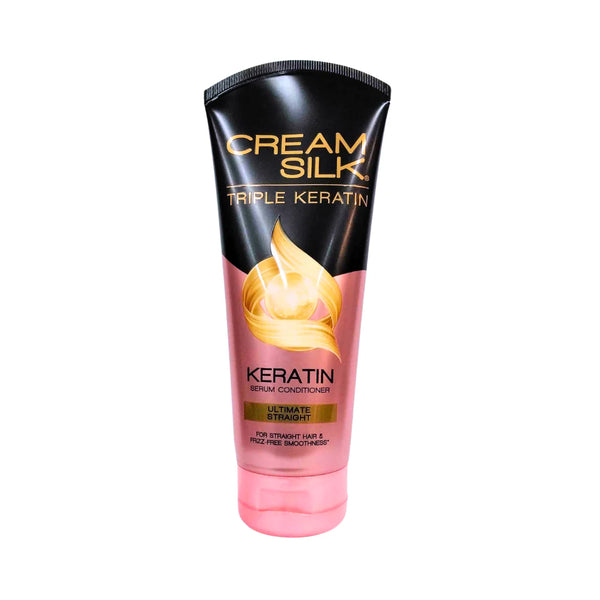 Cream Silk Triple Keratin Ultimate Straight Serum Conditioner (Bundle of 2)