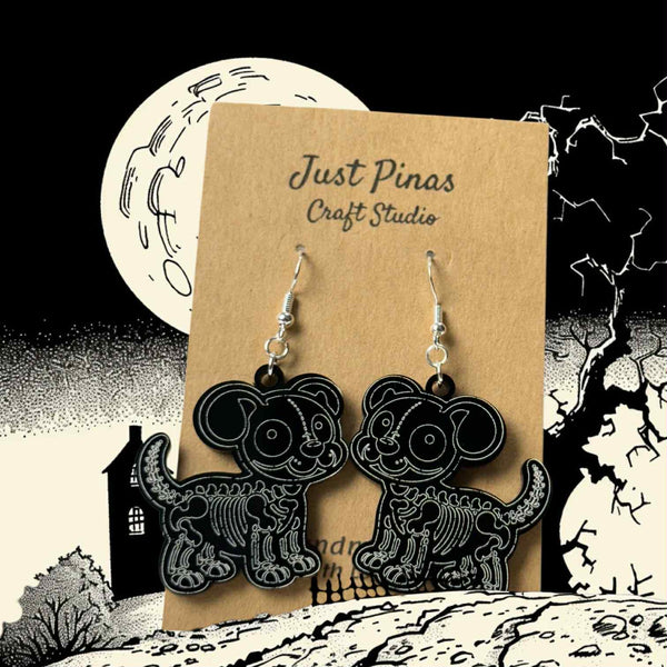 Skeleton Halloween Acrylic Earrings