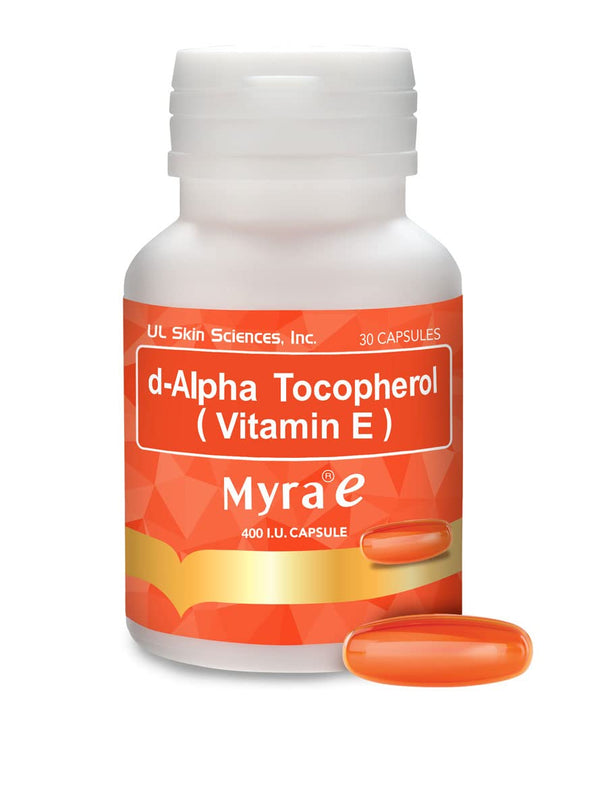 Myra E 400 IU Vitamin E d-Alpha Tocopherol (30caps)