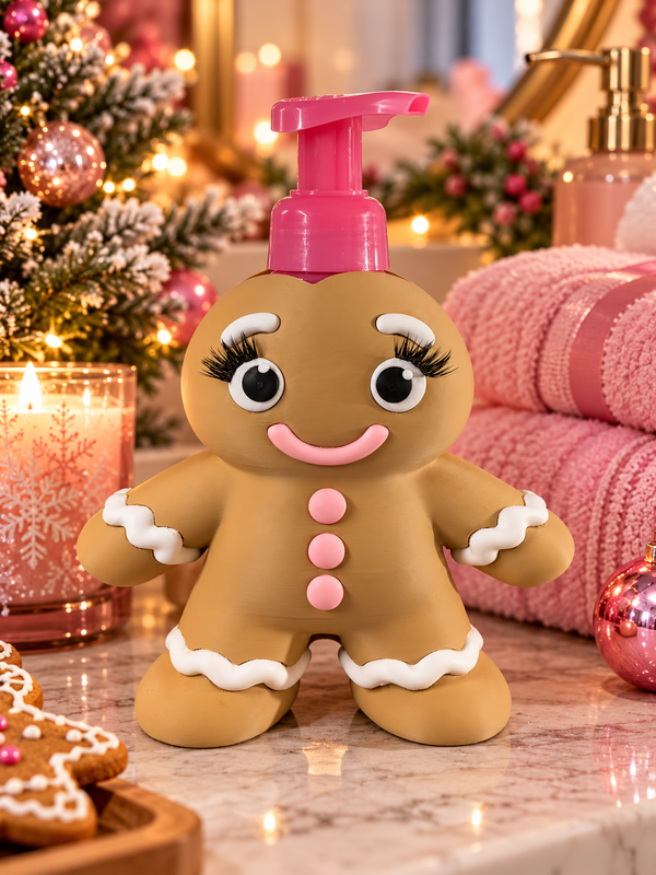Christmas Themed Soap Holder - Gingerbread Female