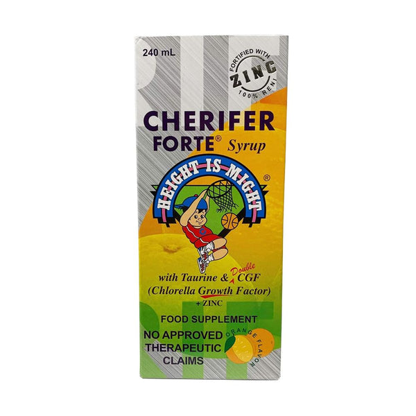 Cherifer Forte  Syrup with Taurine & Double CGF - Chlorella Growth Factor with Zinc